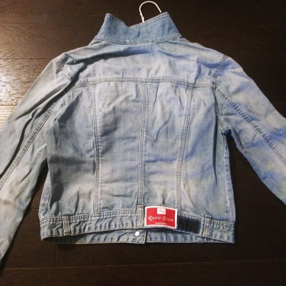 Gray Denim Jacket Size Medium - Picture 4 of 5